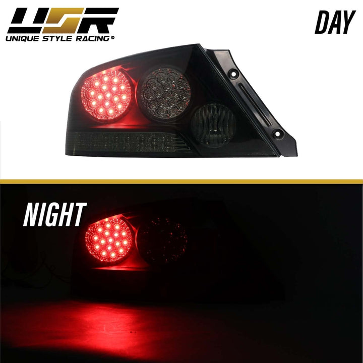 2003 - 2006 Mitsubishi Lancer Evolution EVO 8/9 Smoke OR Red/Amber OR Black/Clear LED Tail Light