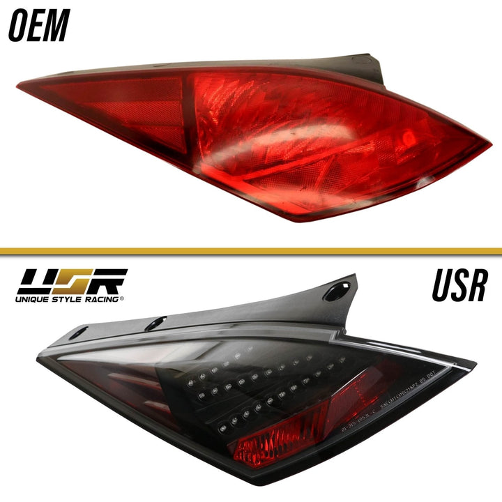 2003 - 2005 Nissan 350Z Z33 JDM 'Z' Shaped Black LED Tail Light