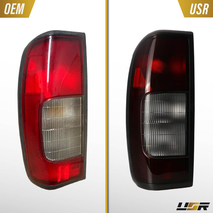 1998 - 2004 Nissan Frontier Dark Red Smoked Lens Tail Lights