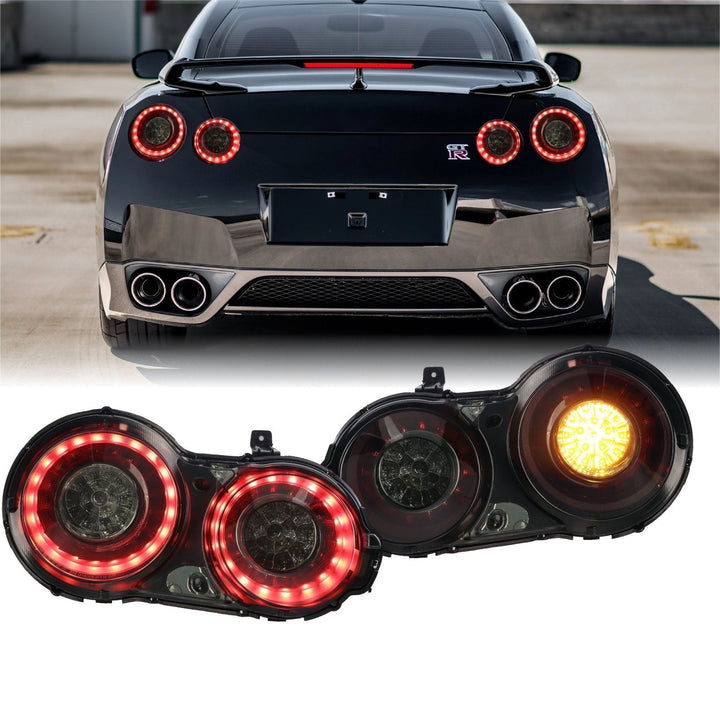 Valenti JDM 2009 - 2022 Nissan GTR / GTR R35 OEM 2015+ Facelift Style LED Light Bar Ring Rear Tail Light