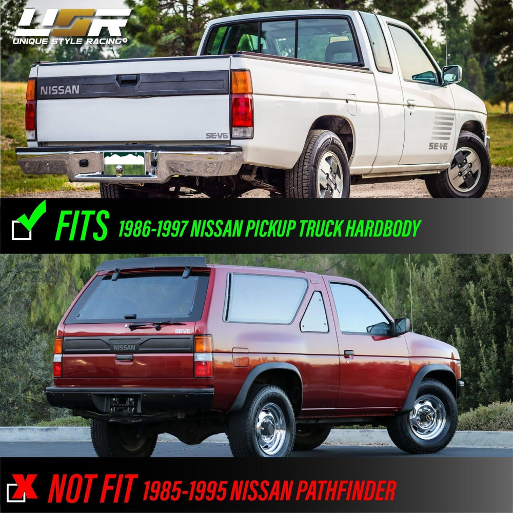 1986 - 1997 - Nissan Hardbody Pickup Truck Red / Clear Tail Lights