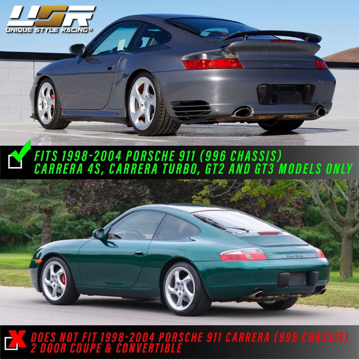 1998 - 2004 Porsche 911 996 Chassis Carrera 4S Turbo GT2 GT3 Red/Clear or Red/Smoke or Smoked LED Rear Tail Lights