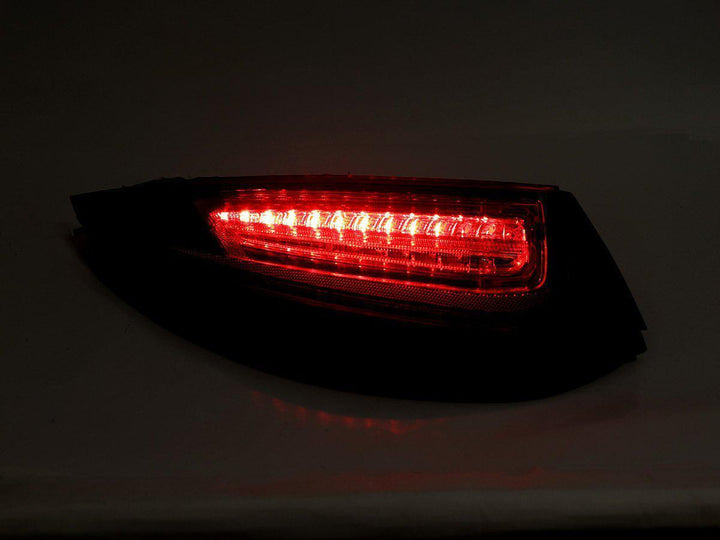 2009 - 2012 Porsche 911 Carrera 997.2 Chassis 991 Style Red/Clear LED Light Bar Rear Tail Light Set
