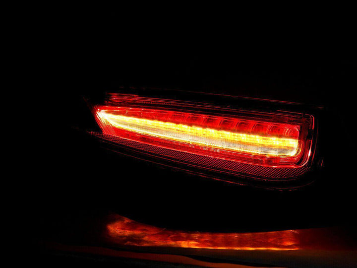 2009 - 2012 Porsche 911 Carrera 997.2 Chassis 991 Style Red/Clear LED Light Bar Rear Tail Light Set