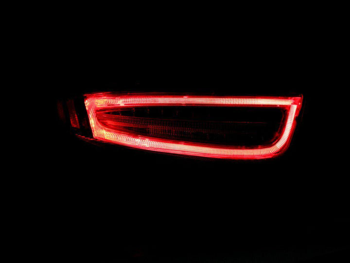 2009 - 2012 Porsche 911 Carrera 997.2 Chassis 991 Style Red/Clear LED Light Bar Rear Tail Light Set