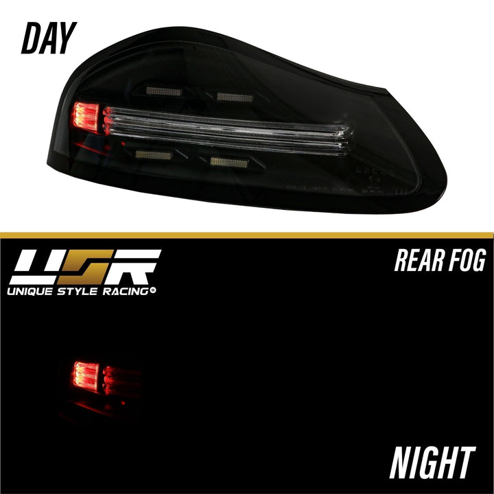 1997 - 2004 Porsche Boxster 986 Chassis 718 Style Black/Red or Smoke/Clear Lens LED Light Bar Tail Lights