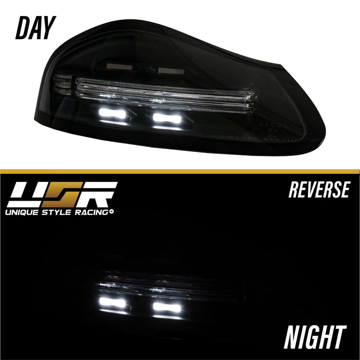 1997 - 2004 Porsche Boxster 986 Chassis 718 Style Black/Red or Smoke/Clear Lens LED Light Bar Tail Lights