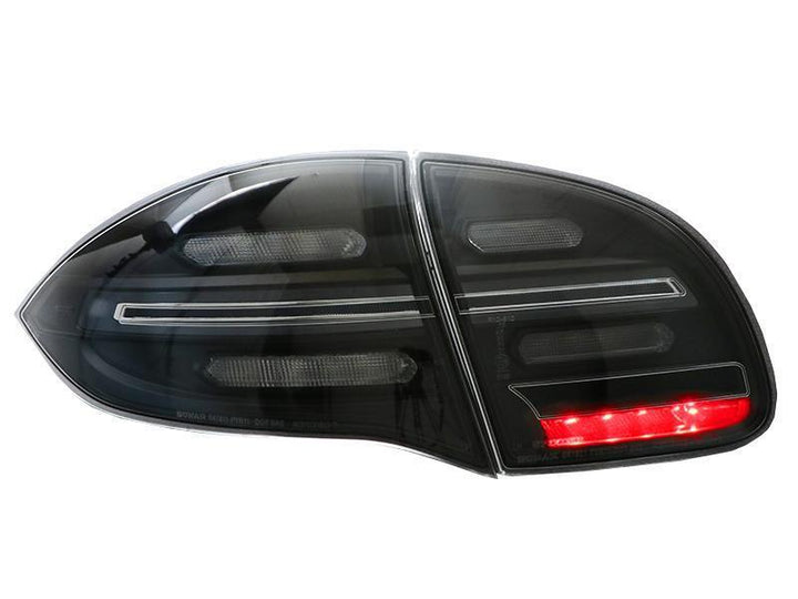 2011 - 2014 Porsche Cayenne 958 USR Facelift Style Full LED Clear or Smoke or GTS Dark Red Smoke Rear Tail Light