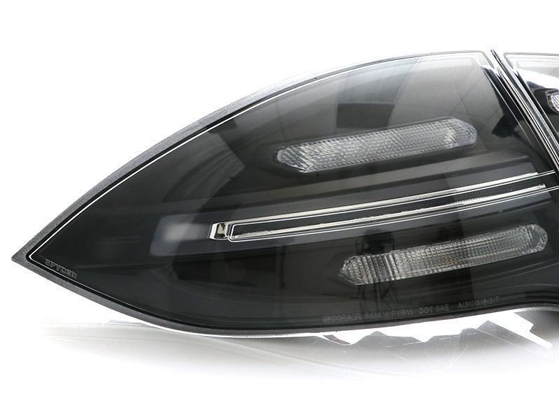 2011 - 2014 Porsche Cayenne 958 USR Facelift Style Full LED Clear or Smoke or GTS Dark Red Smoke Rear Tail Light