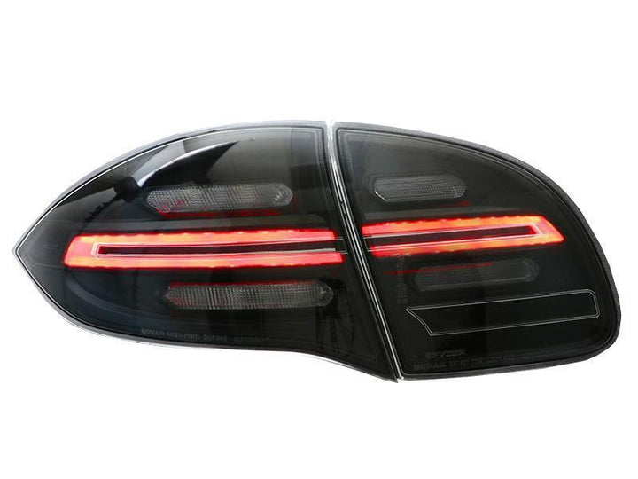 2011 - 2014 Porsche Cayenne 958 USR Facelift Style Full LED Clear or Smoke or GTS Dark Red Smoke Rear Tail Light