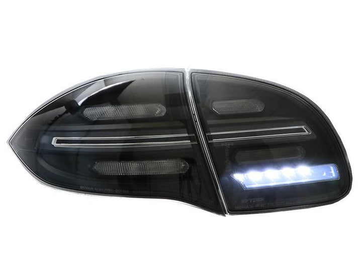 2011 - 2014 Porsche Cayenne 958 USR Facelift Style Full LED Clear or Smoke or GTS Dark Red Smoke Rear Tail Light