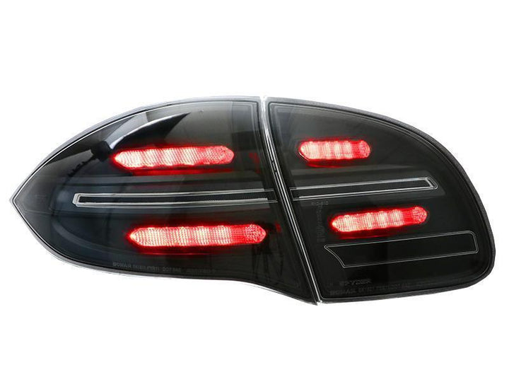 2011 - 2014 Porsche Cayenne 958 USR Facelift Style Full LED Clear or Smoke or GTS Dark Red Smoke Rear Tail Light