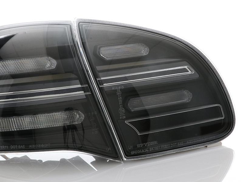 2011 - 2014 Porsche Cayenne 958 USR Facelift Style Full LED Clear or Smoke or GTS Dark Red Smoke Rear Tail Light