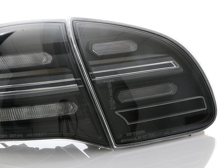 2011 - 2014 Porsche Cayenne 958 USR Facelift Style Full LED Clear or Smoke or GTS Dark Red Smoke Rear Tail Light