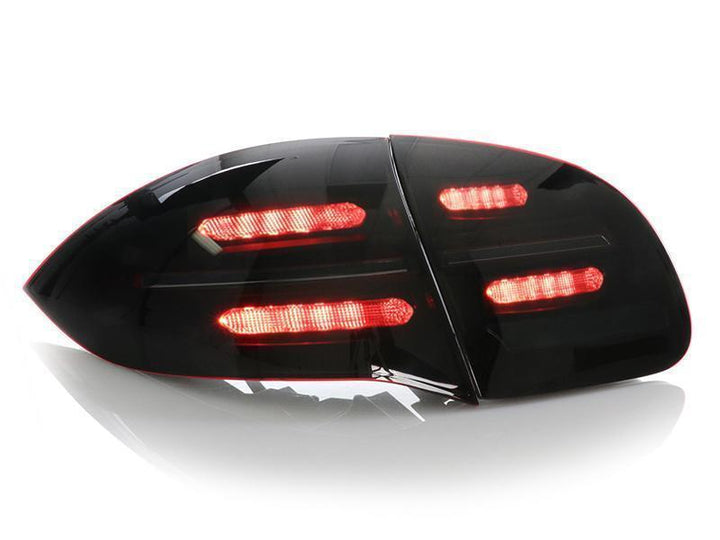 2011 - 2014 Porsche Cayenne 958 USR Facelift Style Full LED Clear or Smoke or GTS Dark Red Smoke Rear Tail Light