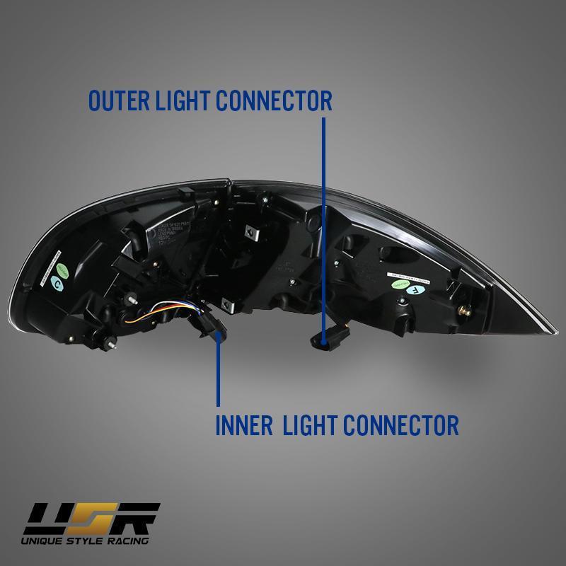 2011 - 2014 Porsche Cayenne 958 USR Facelift Style Full LED Clear or Smoke or GTS Dark Red Smoke Rear Tail Light