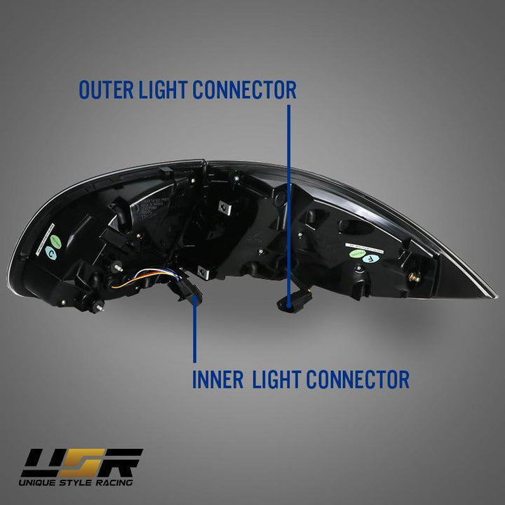2011 - 2014 Porsche Cayenne 958 USR Facelift Style Full LED Clear or Smoke or GTS Dark Red Smoke Rear Tail Light