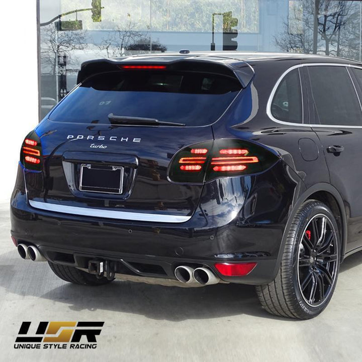 2011 - 2014 Porsche Cayenne 958 USR Facelift Style Full LED Clear or Smoke or GTS Dark Red Smoke Rear Tail Light