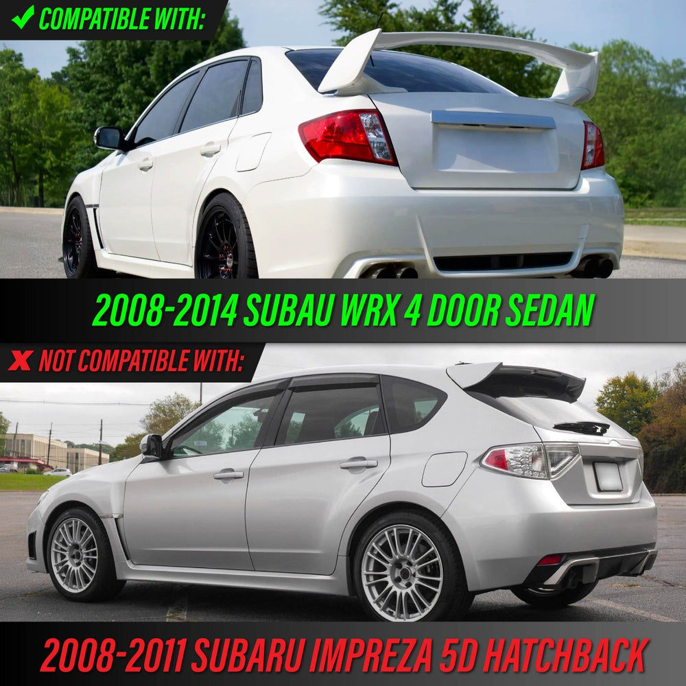 2008 - 2011 Subaru Impreza 4D Sedan & 2008 - 2014 Subaru WRX EG All Clear Lens Tail Light
