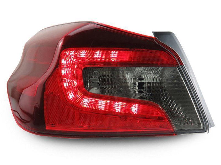 2015 - 2020 Subaru WRX JDM Style Dark Red Smoke Rear LED Tail Light Set