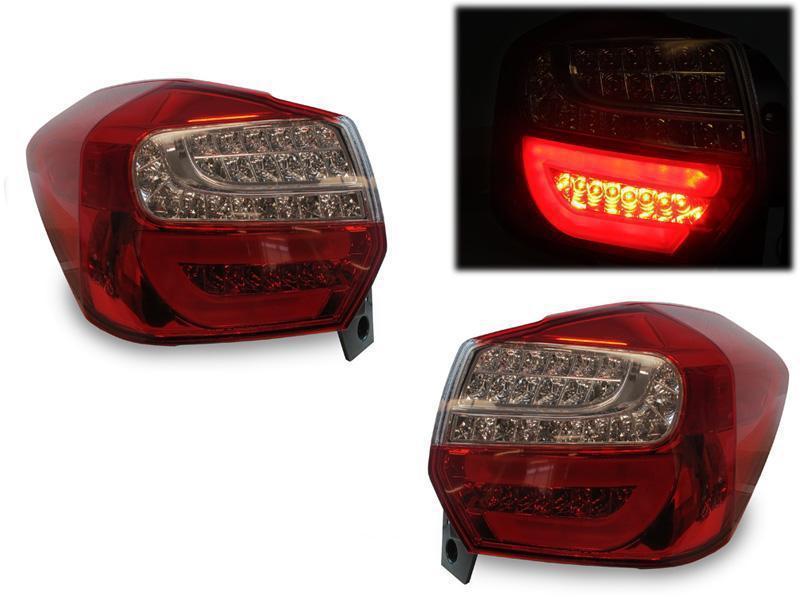 2012 - 2016 Subaru XV Crosstrek / Impreza 5D Red/Clear or Black/Smoke Rear Light Bar Full LED Tail Light