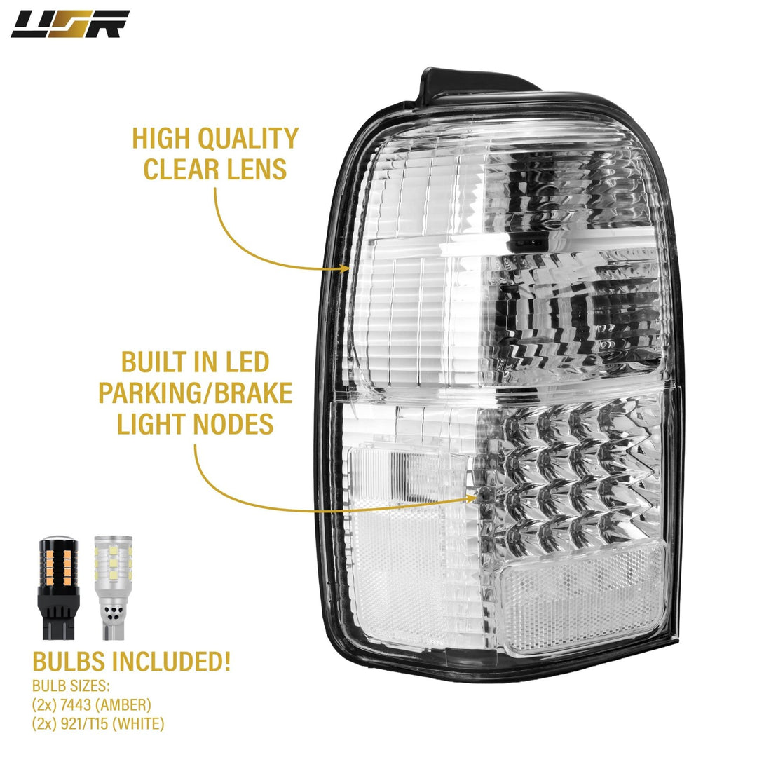 1996 1997 1998 1999 2000 2001 2002 Toyota 4Runner LED Red/Clear or Black/Smoke Lens Tail Light

#lens-color_clear-lens-led