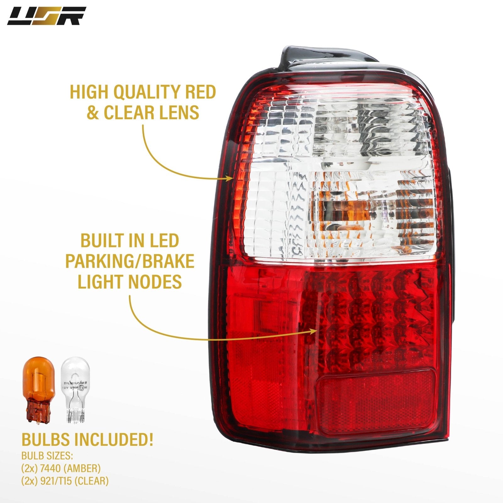 1996-2002 Toyota 4Runner All Clear, Red/Clear, or Smoke Lens LED