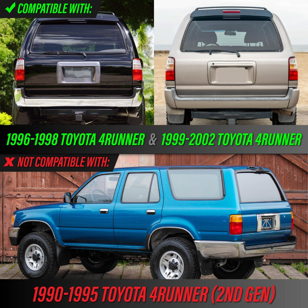 1996 - 2002 Toyota 4Runner Frosted Pre - Facelift Style Lens All Clear Tail Lights