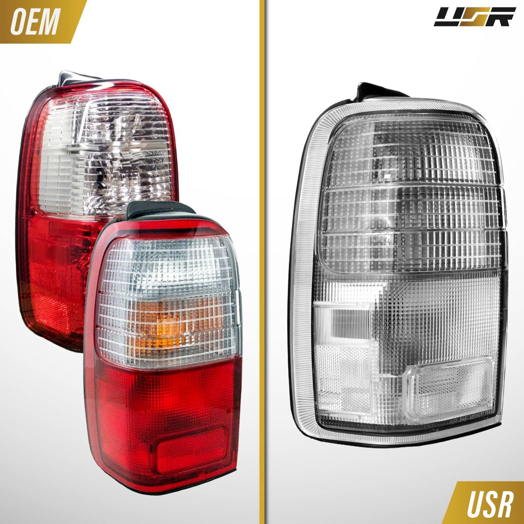 1996 - 2002 Toyota 4Runner Frosted Pre - Facelift Style Lens All Clear Tail Lights