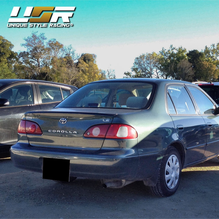 1998 - 2002 Toyota Corolla JDM Style Red / Clear Lens Tail Lights