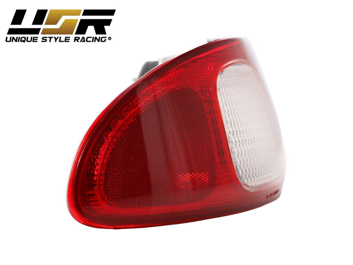 1998 - 2002 Toyota Corolla JDM Style Red / Clear Lens Tail Lights
