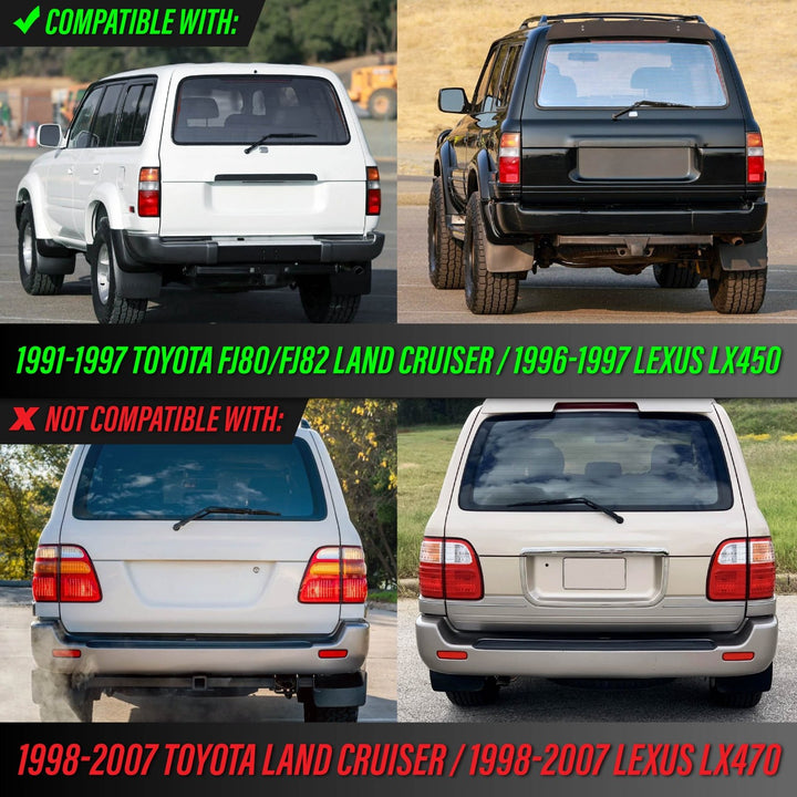1991 1992 1993 1994 1995 1996 1997 Toyota Land Cruiser FJ80 FJ 80 82 FJ82 & 1995 1996 1997 Lexus LX450 450 LX Replacement Tail Light OEM style aftermarket

#optional-items_passenger-right