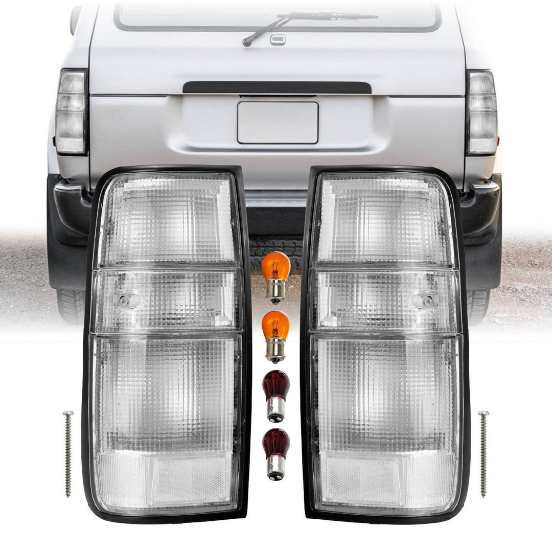 1991 1992 1993 1994 1995 1996 1997 Toyota FJ80 FJ 80 82 FJ82 Land Cruiser 1995 1996 1997 Lexus LX450 LX 450 All Clear Lens Tail Lights

#light-source_incandescent