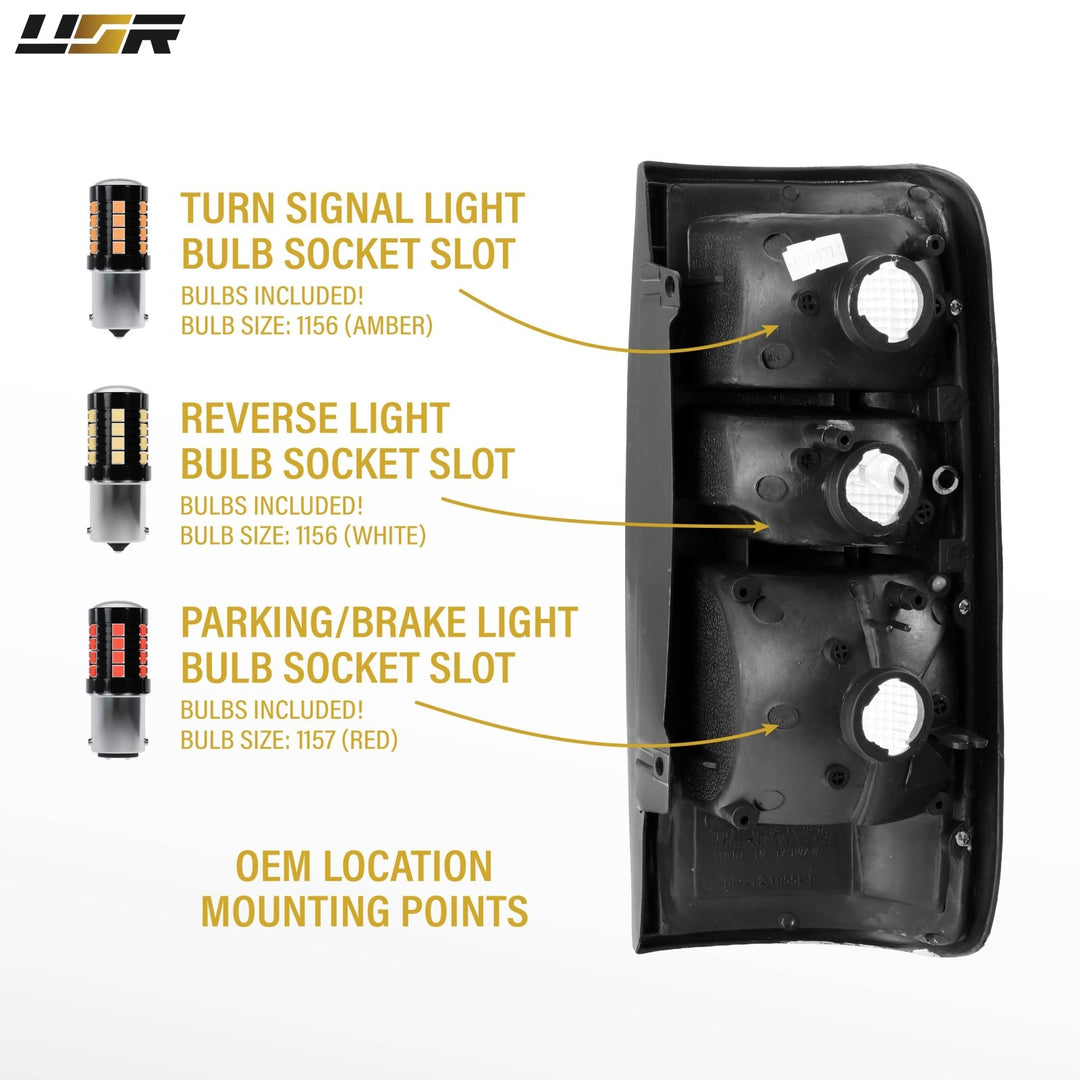 1991 1992 1993 1994 1995 1996 1997 Toyota FJ80 FJ 80 82 FJ82 Land Cruiser 1995 1996 1997 Lexus LX450 LX 450 All Clear Lens Tail Lights

#light-source_led