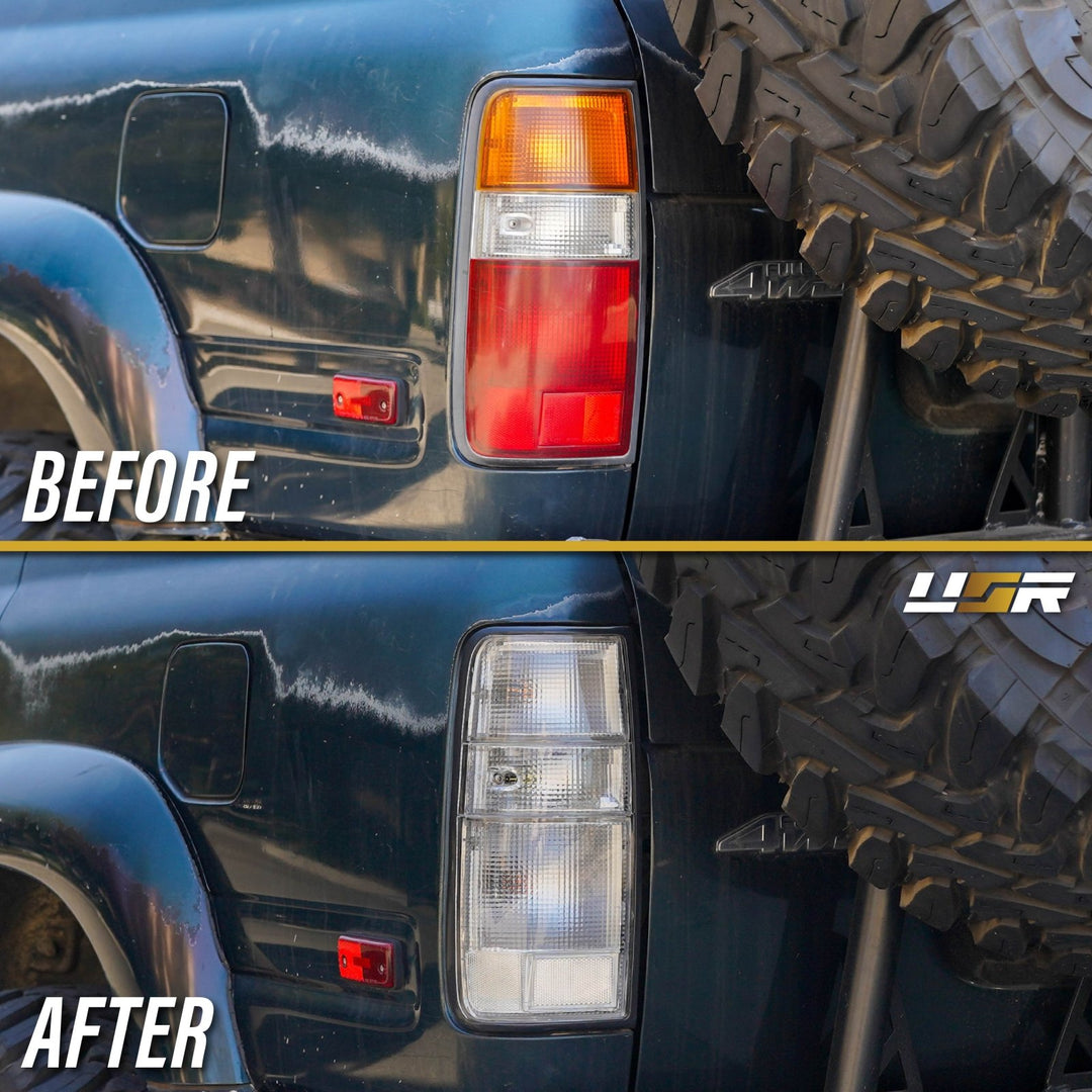 1991 1992 1993 1994 1995 1996 1997 Toyota FJ80 FJ 80 82 FJ82 Land Cruiser 1995 1996 1997 Lexus LX450 LX 450 All Clear Lens Tail Lights

#light-source_led