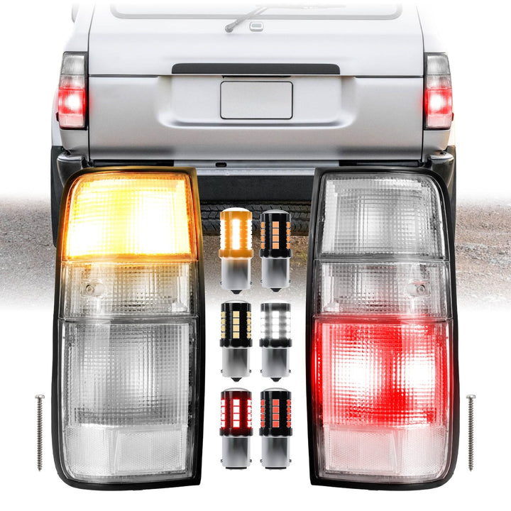 1991 1992 1993 1994 1995 1996 1997 Toyota FJ80 FJ 80 82 FJ82 Land Cruiser 1995 1996 1997 Lexus LX450 LX 450 All Clear Lens Tail Lights

#light-source_led