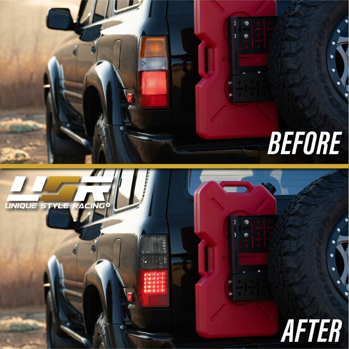 1991 - 1997 Toyota Land Cruiser FJ80 / 1995 - 1997 Lexus LX450 Red/Clear OR Red/Smoke LED Tail Light