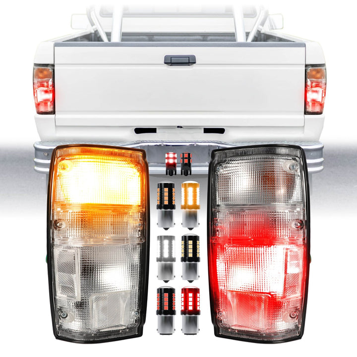 1984 - 1988 Toyota Pickup Truck 2WD / 4WD & 1984 - 1989 4Runner 4 Runner All Clear Lens Tail Lights

#light-source_led