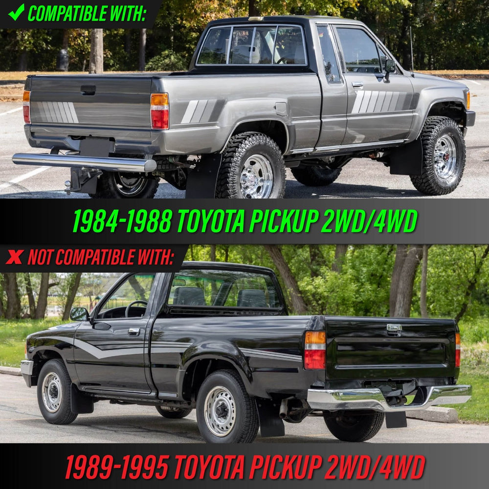 1984 - 1988 Toyota Pickup Truck 2WD / 4WD & 1984 - 1989 4Runner 4 Runner All Clear Lens Tail Lights

#light-source_incandescent