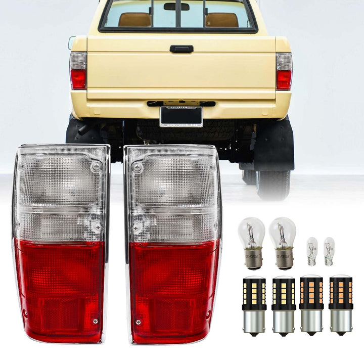 1984 - 1988 Toyota Pickup Truck 2WD & 4WD Red/Clear Lens Tail Light