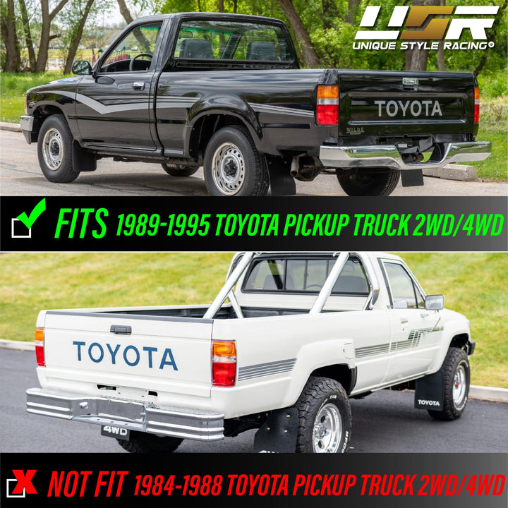 1989-1995 Toyota Pickup Truck 2WD & 4WD Red / Clear or Dark Red Smoke Lens Tail Lights