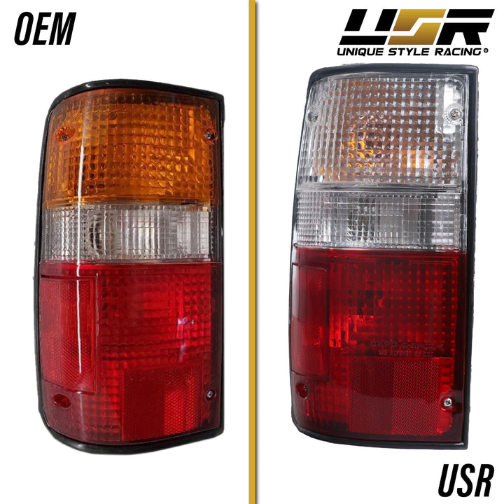 1989-1995 Toyota Pickup Truck 2WD & 4WD Red / Clear or Dark Red Smoke Lens Tail Lights