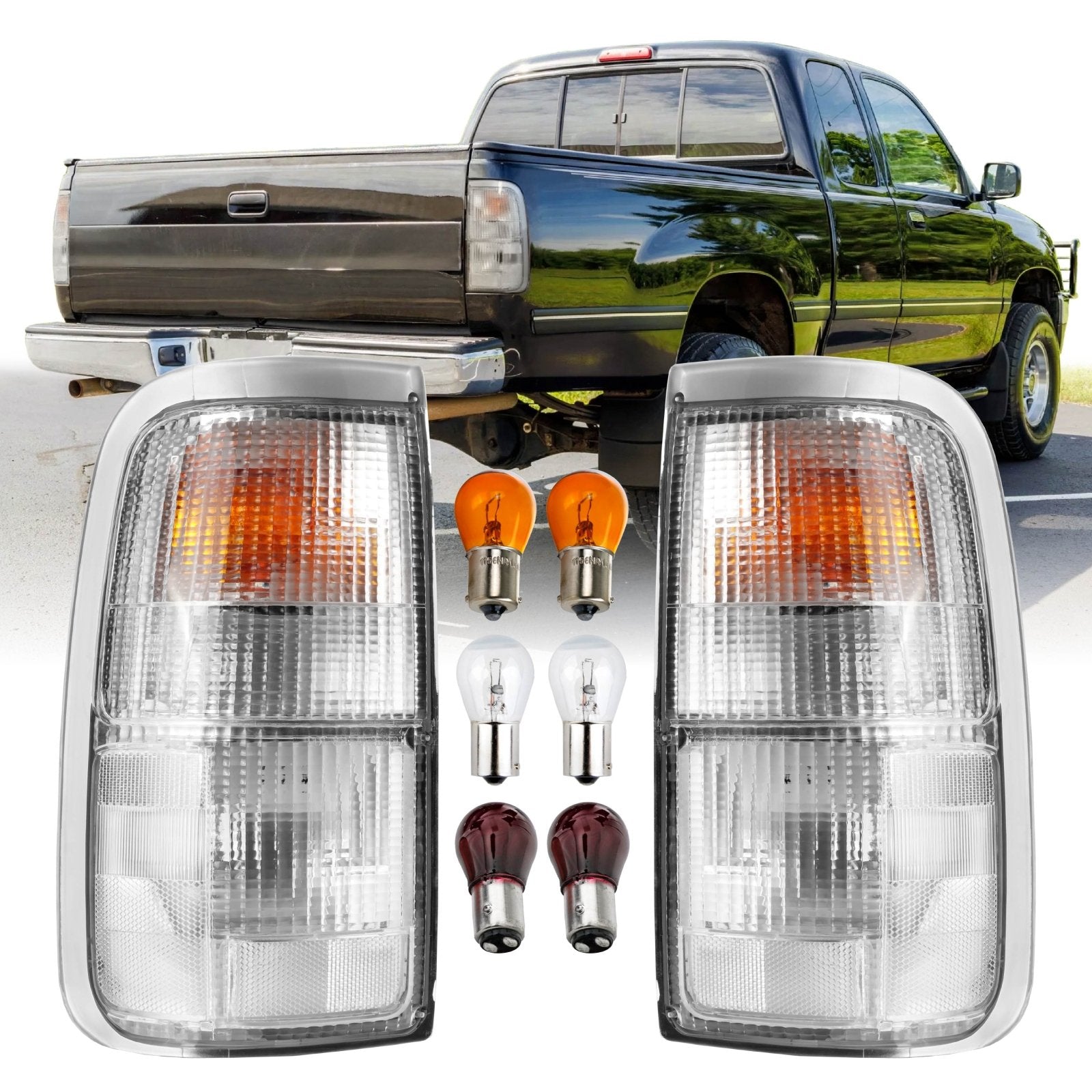 1993-1998 Toyota T-100 Pick Up All Clear Lens Tail Light β Unique Style ...