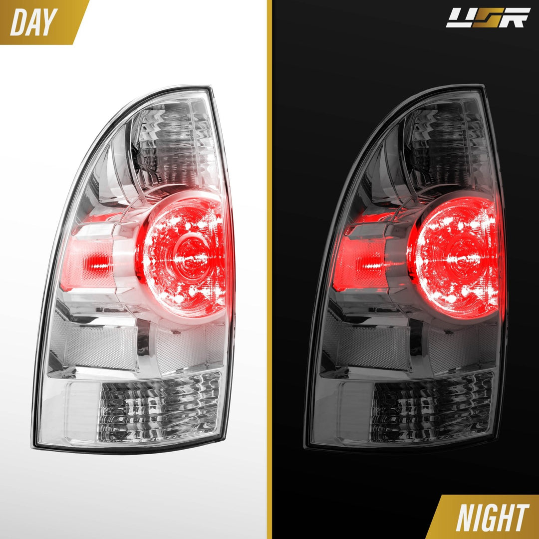 2005-2015 Toyota Tacoma All Clear Lens Full LED Tail Lights