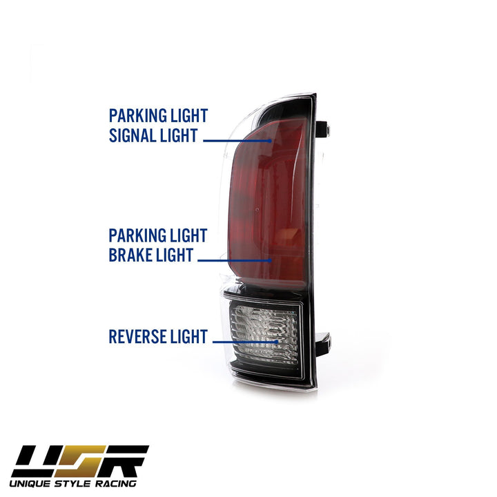 2016 - 2021 Toyota Tacoma 2020+ TRD PRO Style Black Out Tail Lights
