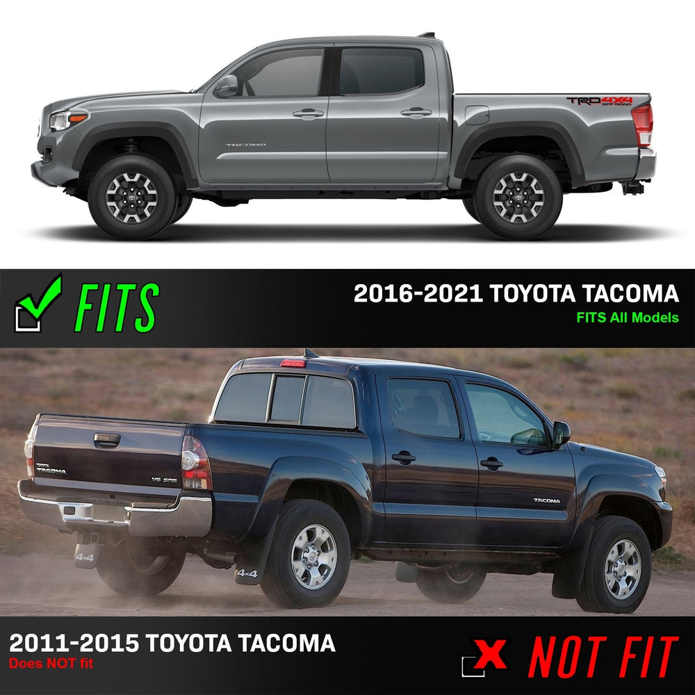 2016 - 2021 Toyota Tacoma 2020+ TRD PRO Style Black Out Tail Lights