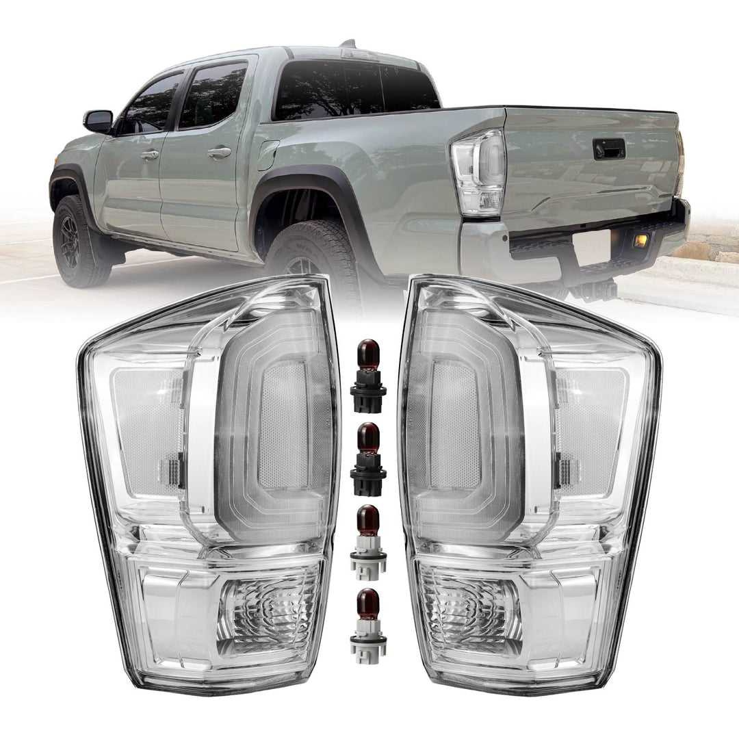 2016-2023 Toyota Tacoma All Clear Lens Tail Lights