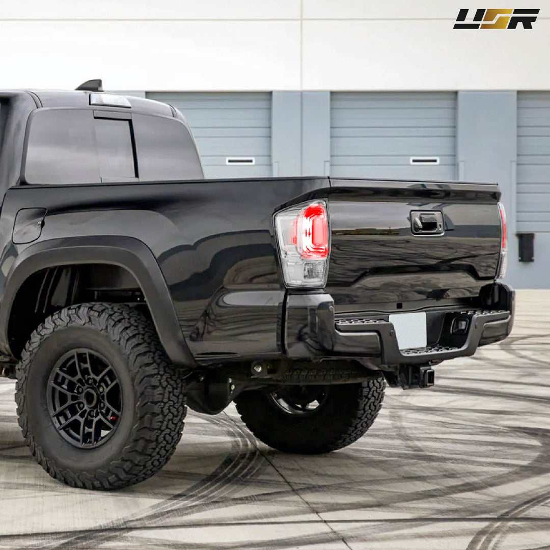 2016 16 2017 17 2018 18 2019 19 2020 20 2021 21 2022 22 2023 23 Toyota Tacoma All Clear Lens chrome Tail Lights

#light-source_led