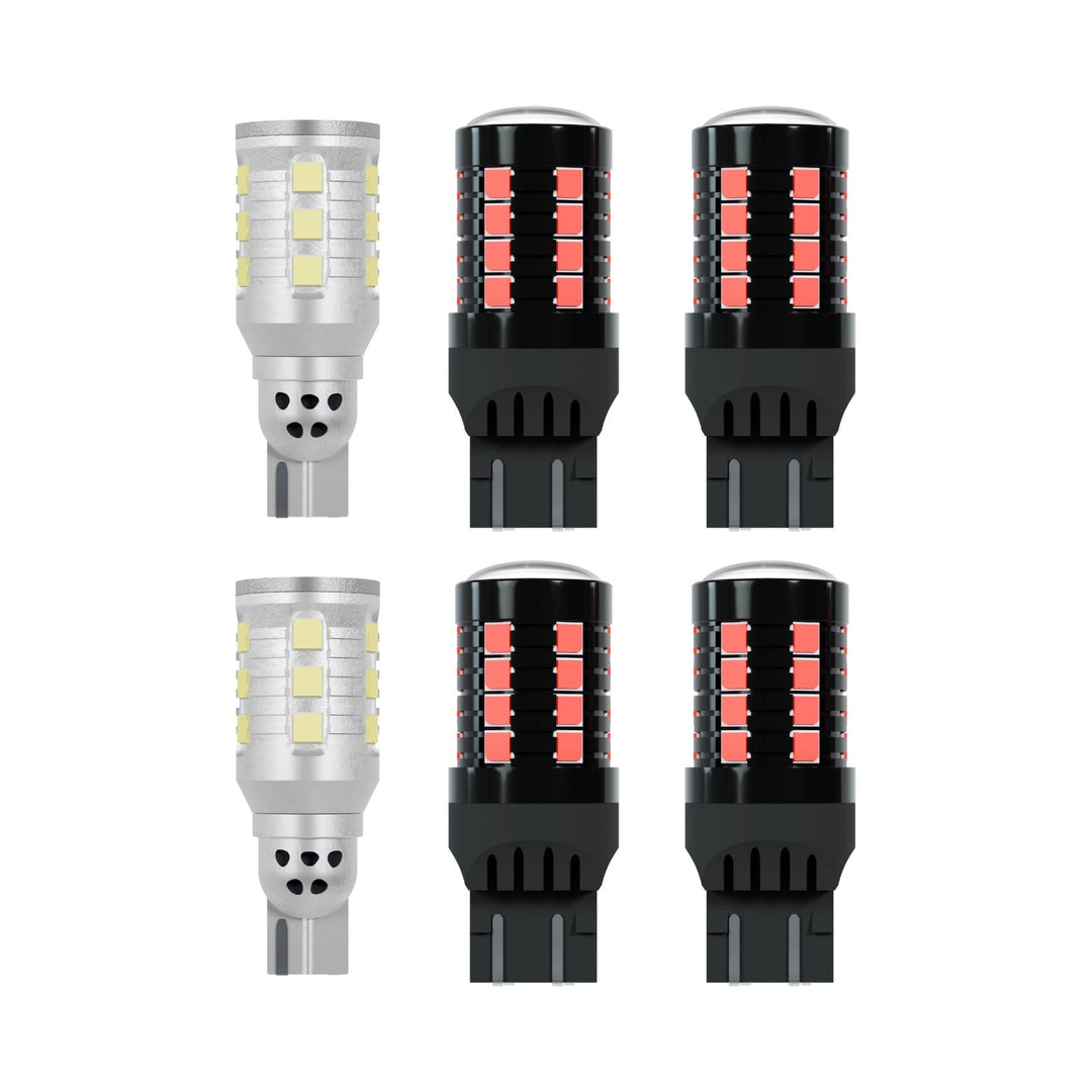 2016 2017 2018 2019 2020 2021 2022 2023 Toyota Tacoma Pickup Truck 3rd Generation JDM Style Black Housing All Clear Lens Tail Lights

#light-source_led