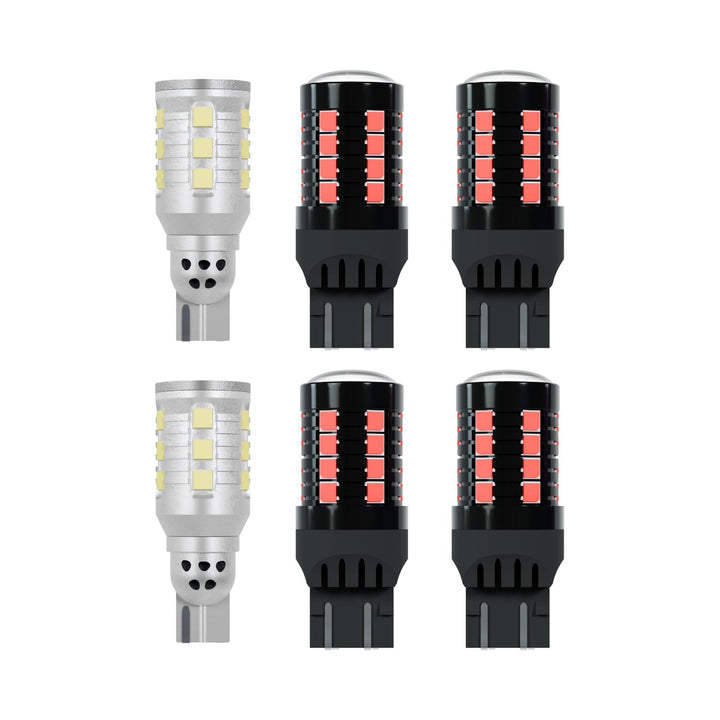 2016 2017 2018 2019 2020 2021 2022 2023 Toyota Tacoma Pickup Truck 3rd Generation JDM Style Black Housing All Clear Lens Tail Lights

#light-source_led